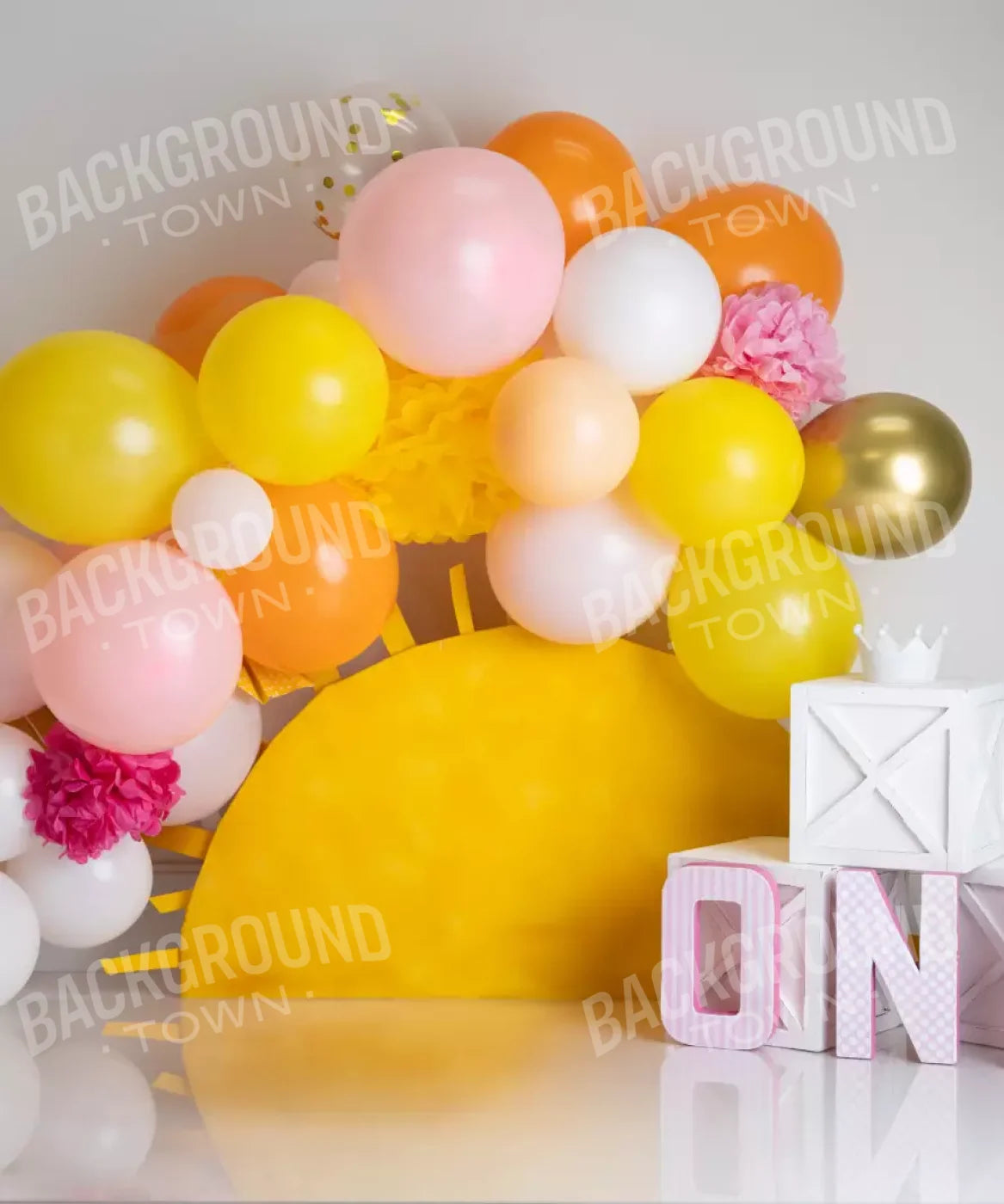 Party, Yellow Backdrop for Photography