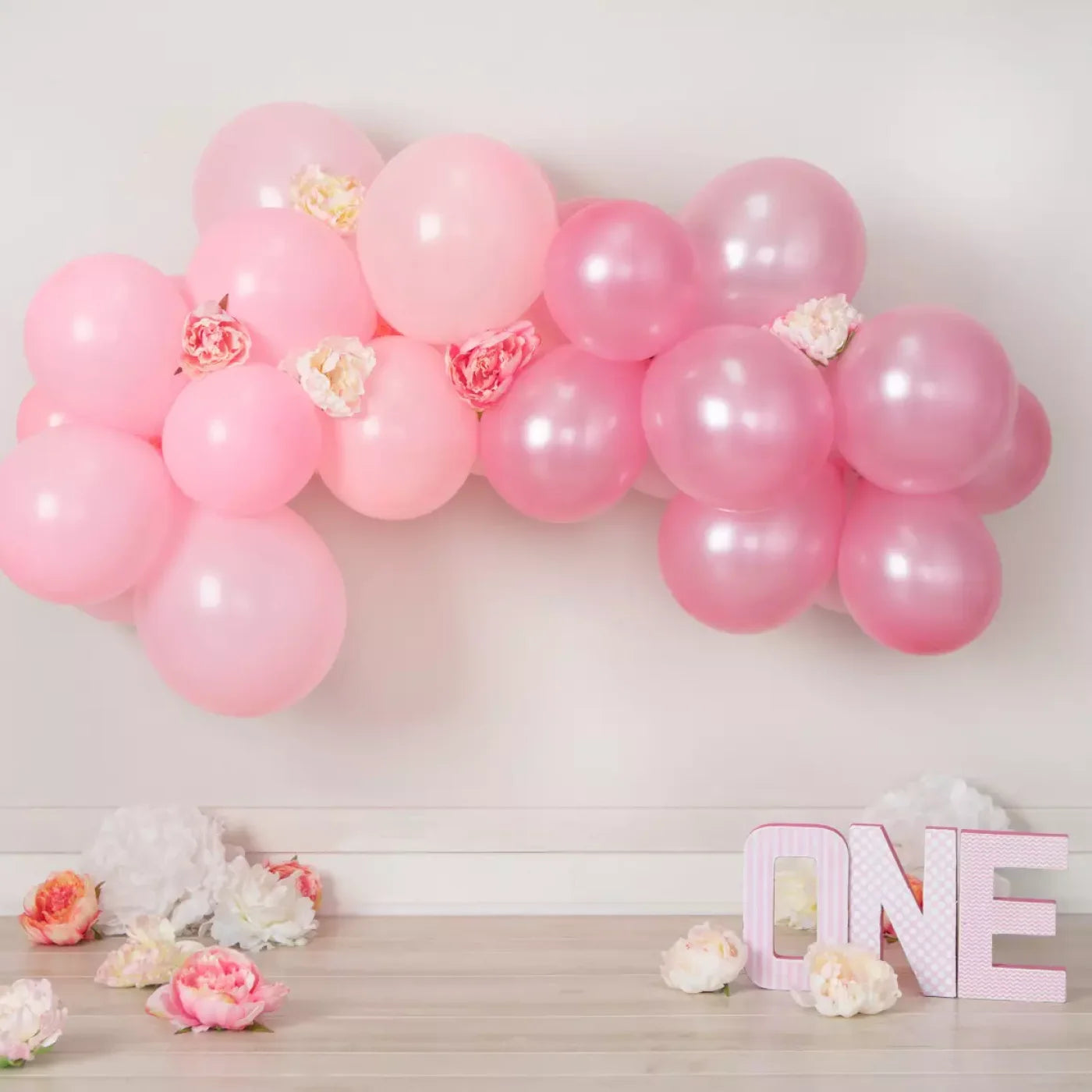 One Pink Birthday 10X10 Ultracloth ( 120 X Inch ) Backdrop