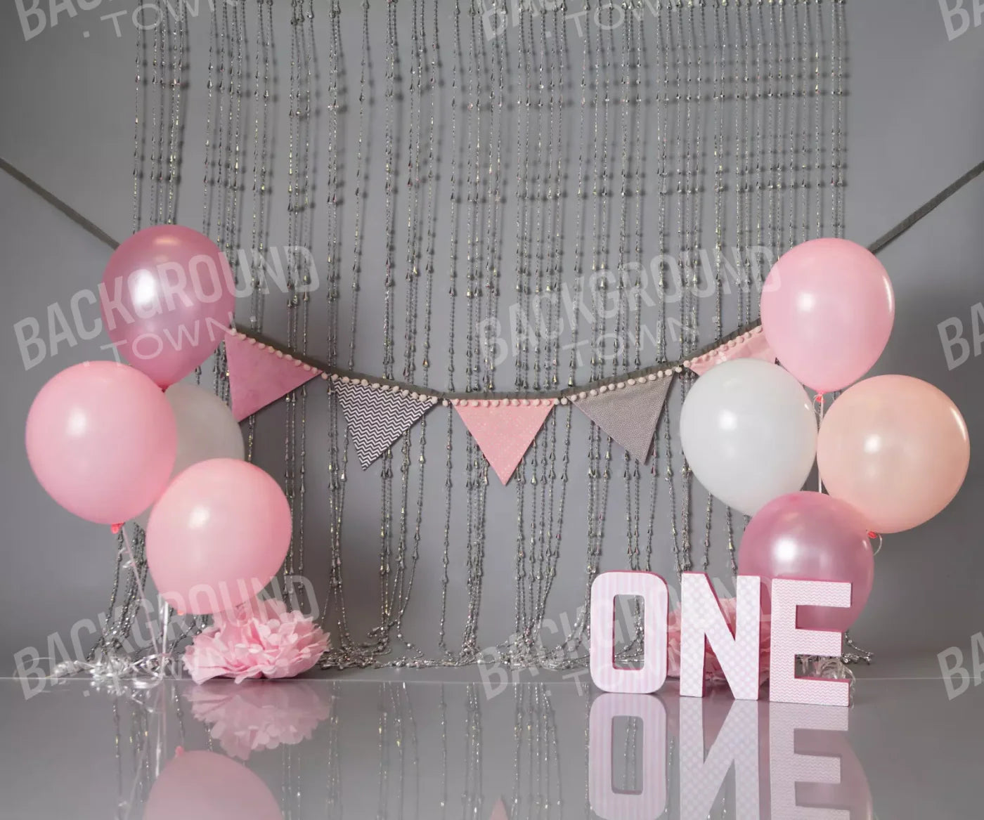 Gray Party Backdrop for Photography