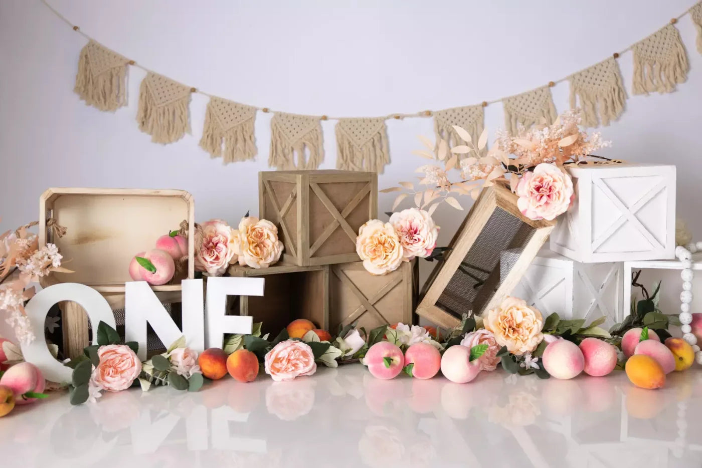 One Sweet Peach 12’X8’ Ultracloth (144 X 96 Inch) Backdrop