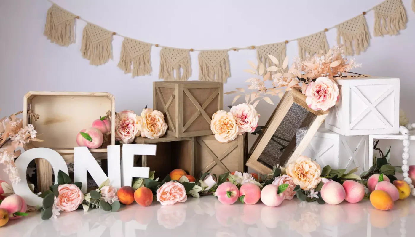 One Sweet Peach 14’X8’ Ultracloth (168 X 96 Inch) Backdrop