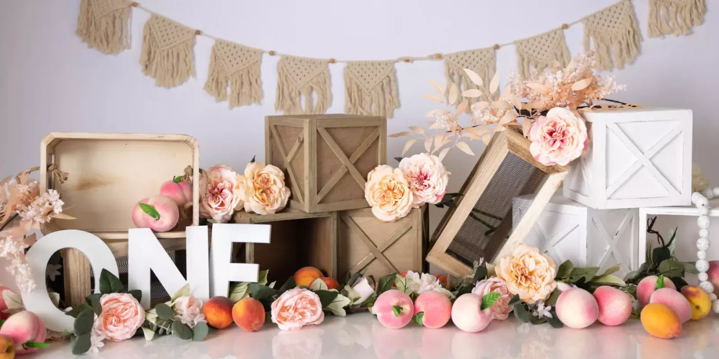 One Sweet Peach 16’X8’ Ultracloth (192 X 96 Inch) Backdrop
