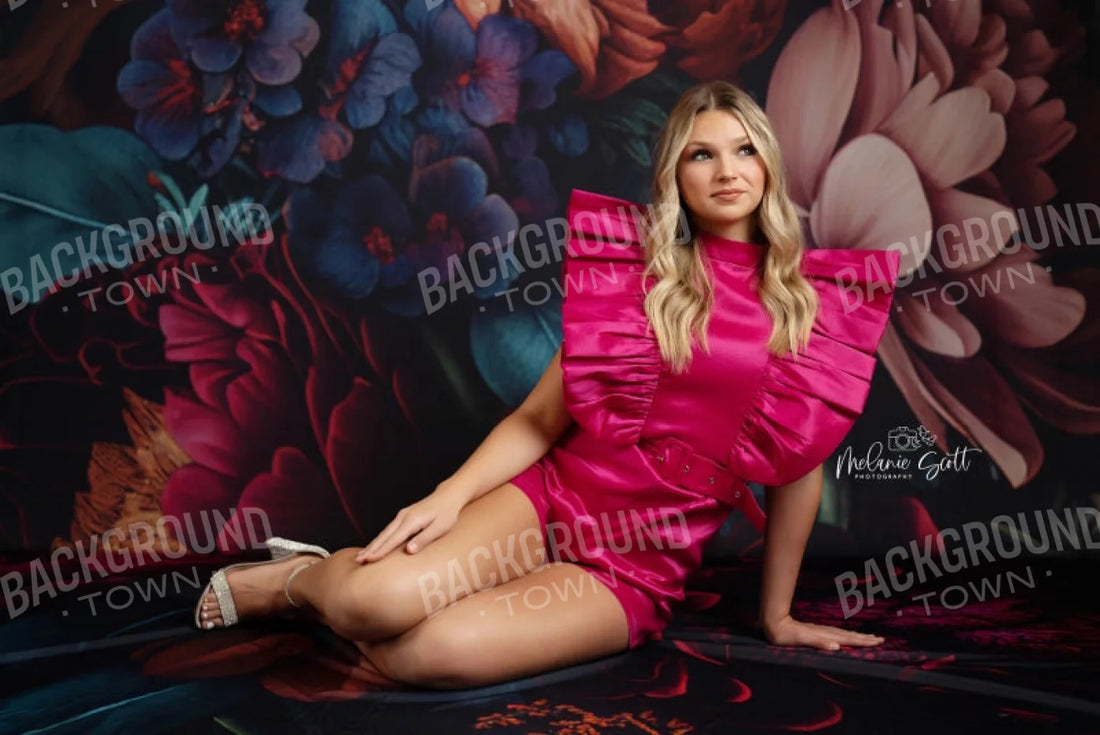Multi-Color Floral Backdrop for Photography