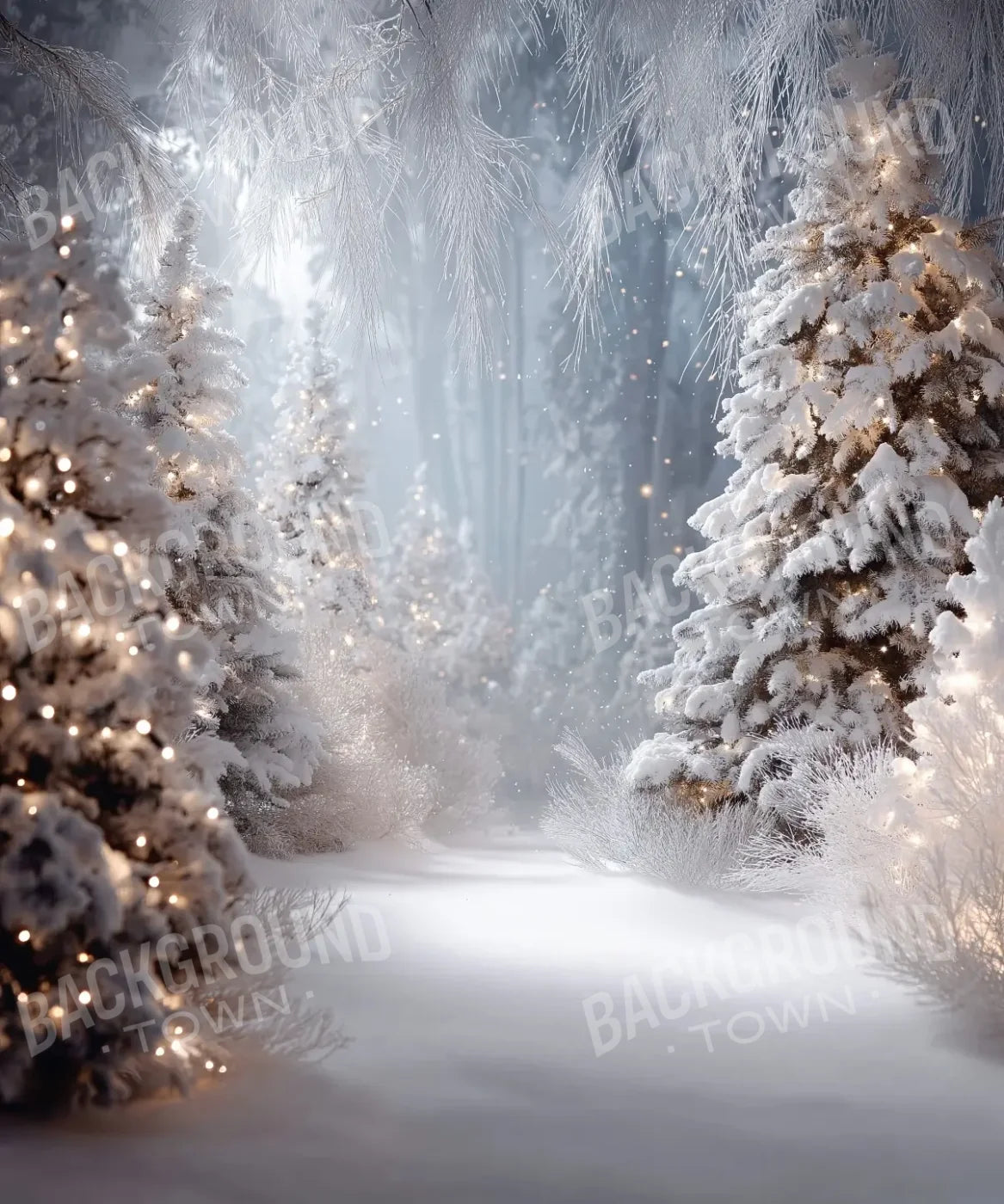 Winter Forest Backdrop for Photography