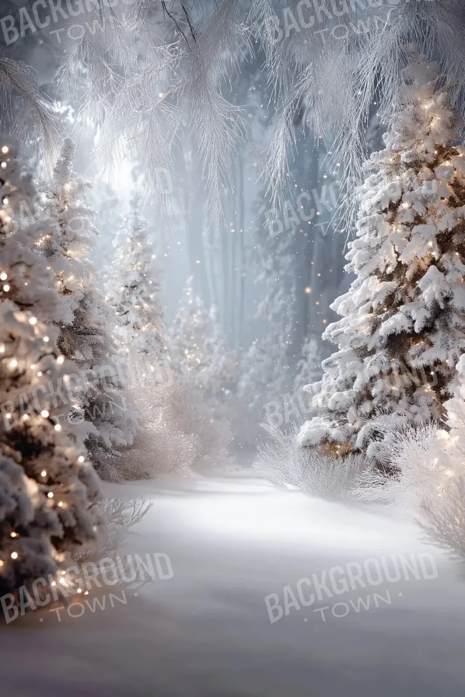 Opening In The Winter Pines 8’x12’ UltraCloth (96 x 144 inch) Backdrop