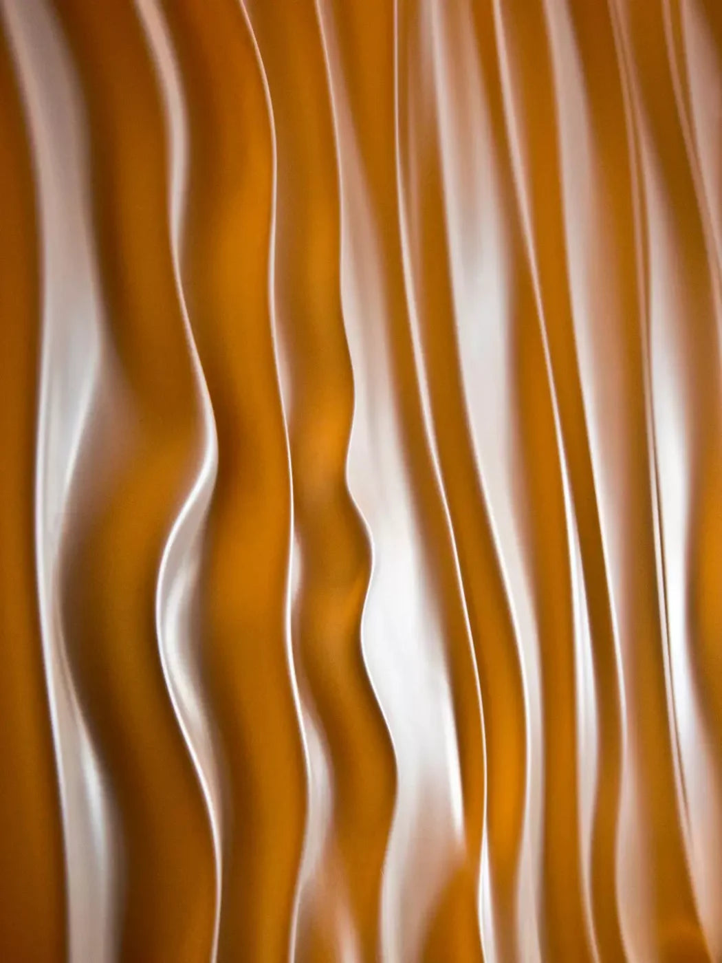 Orange Silky Waves 5X68 Fleece ( 60 X 80 Inch ) Backdrop