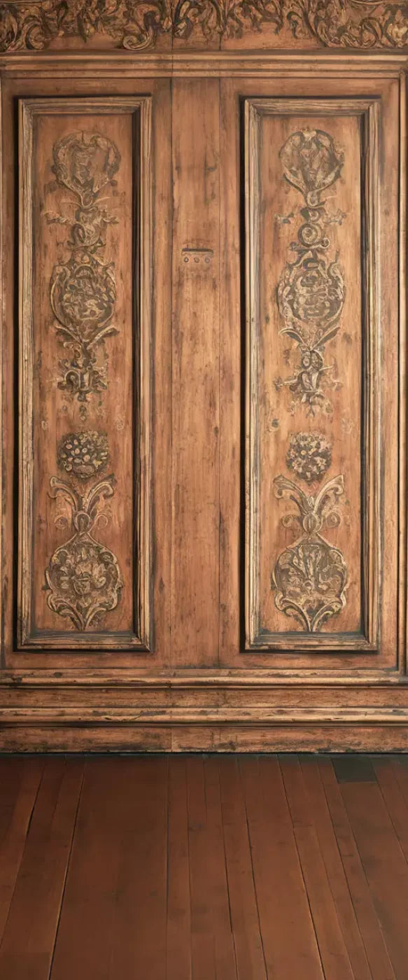 Ornate Wood Wall 5’X12’ Ultracloth For Westcott X - Drop (60 X 144 Inch) Backdrop