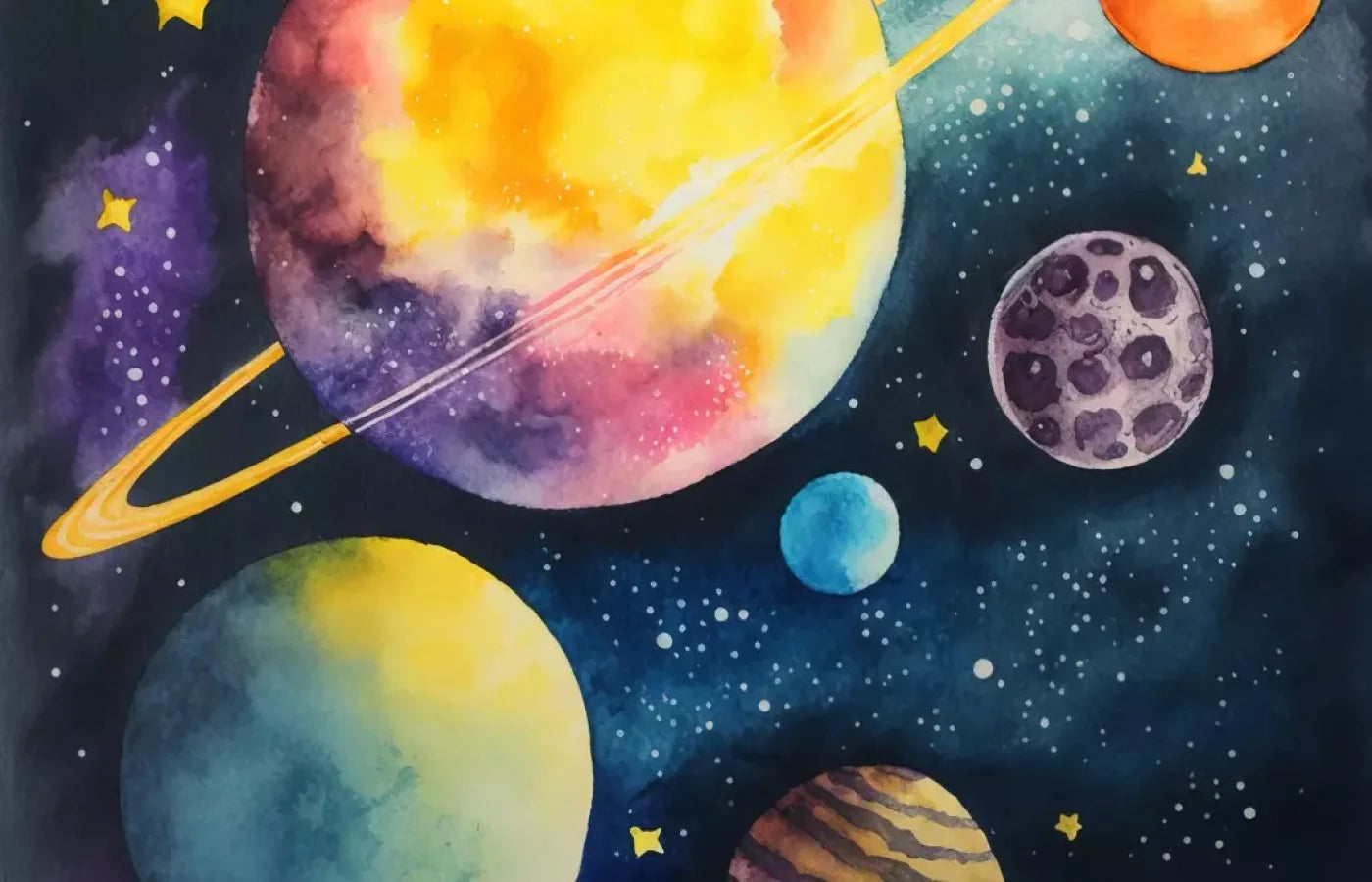 Over Space 14’X9’ Ultracloth (168 X 108 Inch) Backdrop