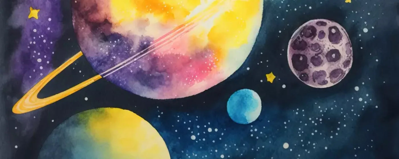 Over Space 20’X8’ Ultracloth (240 X 96 Inch) Backdrop