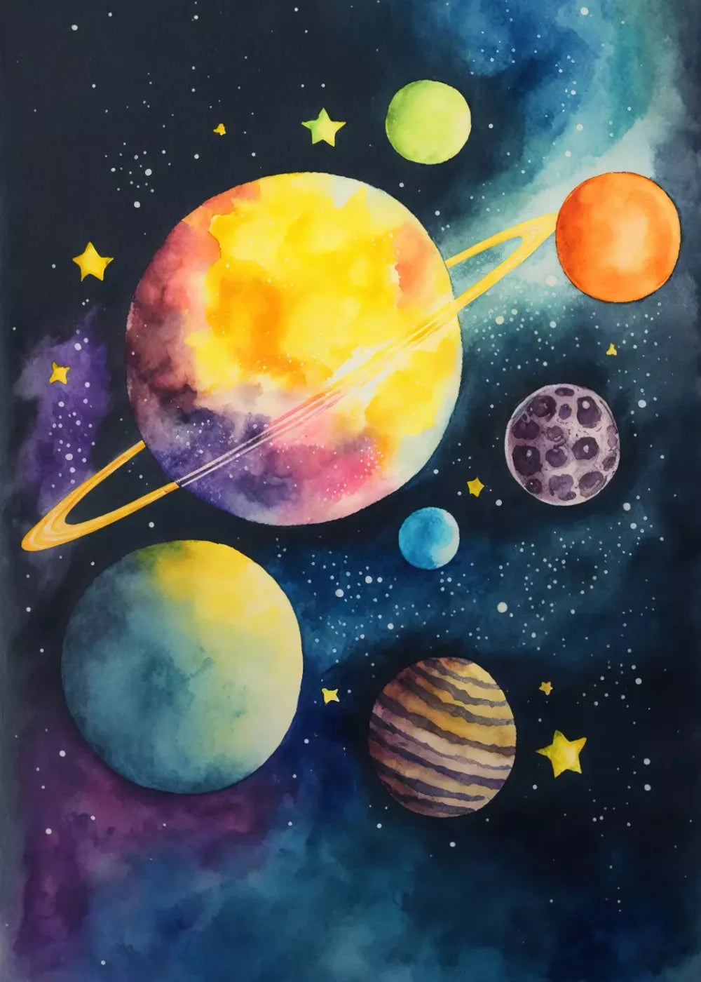Over Space 5’X7’ Ultracloth (60 X 84 Inch) Backdrop