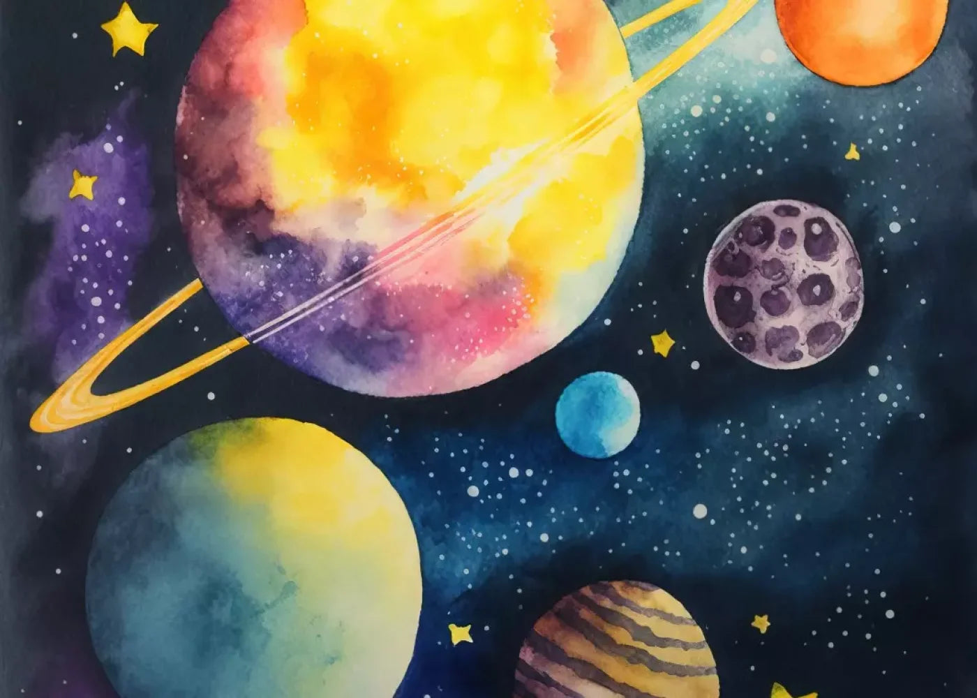 Over Space 7’X5’ Ultracloth (84 X 60 Inch) Backdrop