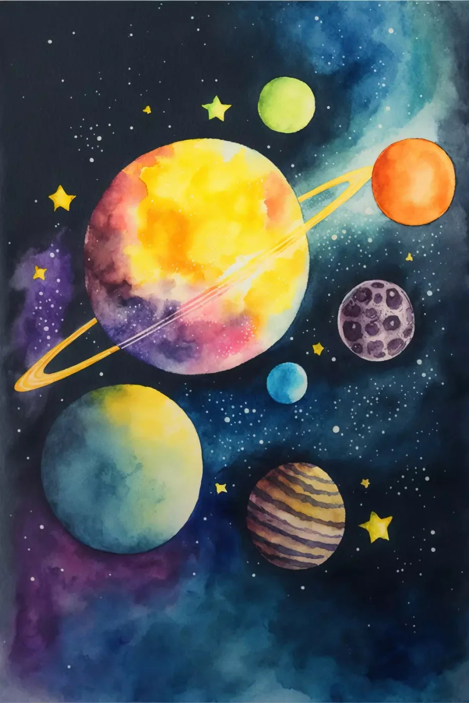 Over Space 8’X12’ Ultracloth (96 X 144 Inch) Backdrop