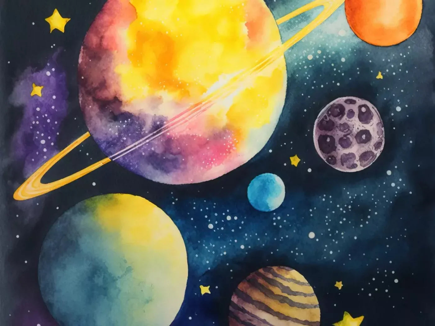 Over Space 8’X6’ Fleece (96 X 72 Inch) Backdrop