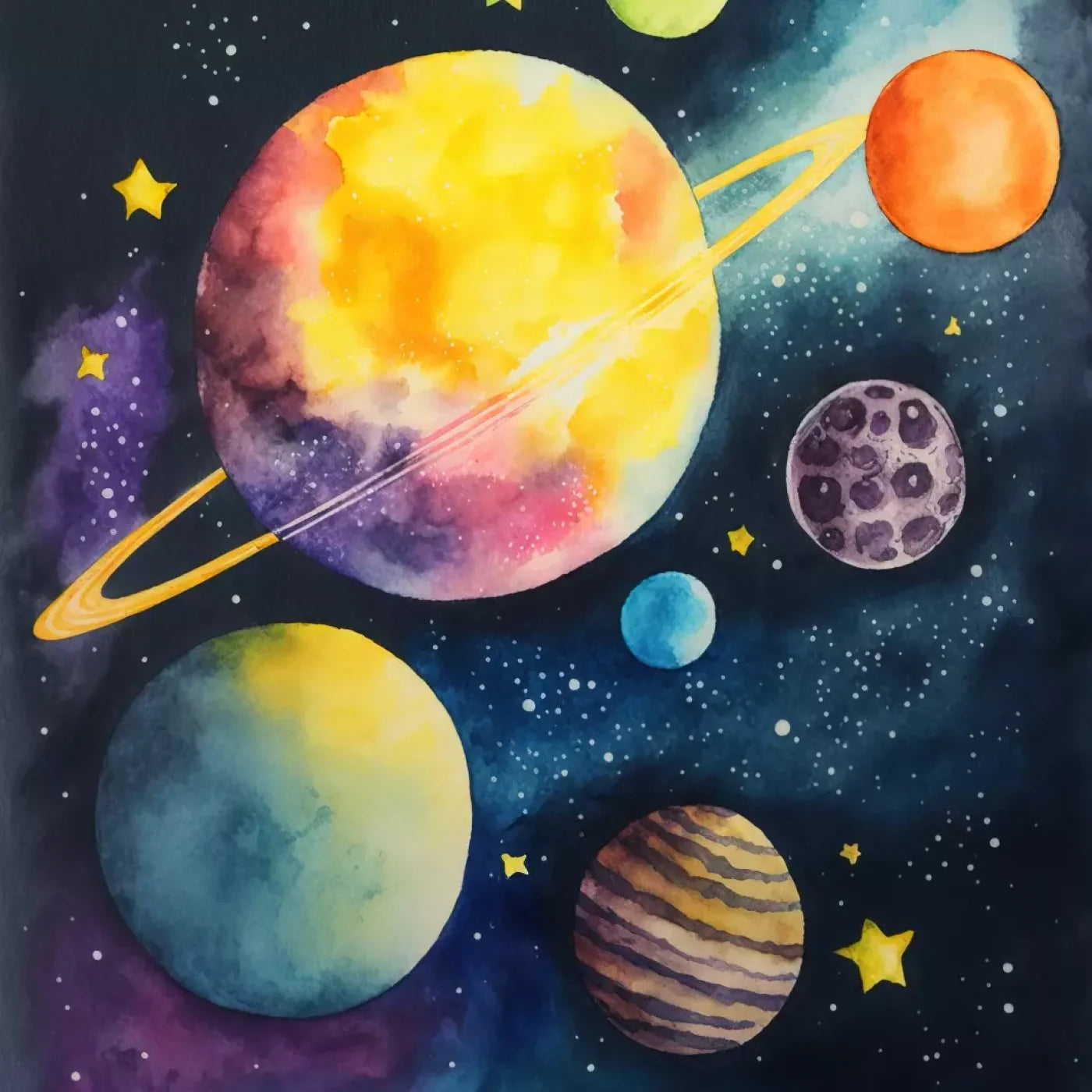 Over Space 8’X8’ Fleece (96 X Inch) Backdrop