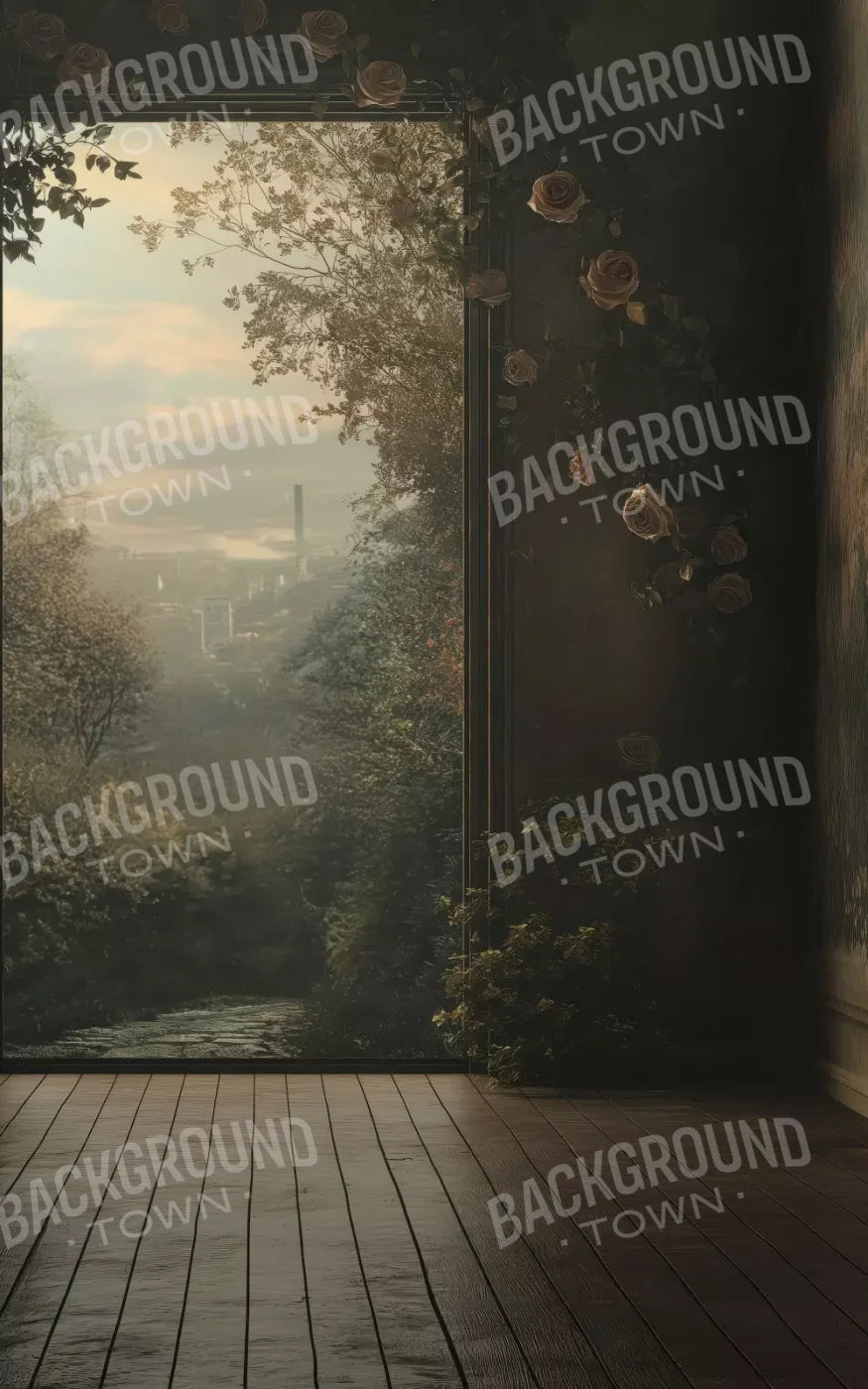 Overlooking Abandoned Garden 5’X8’ Ultracloth (60 X 96 Inch) Backdrop