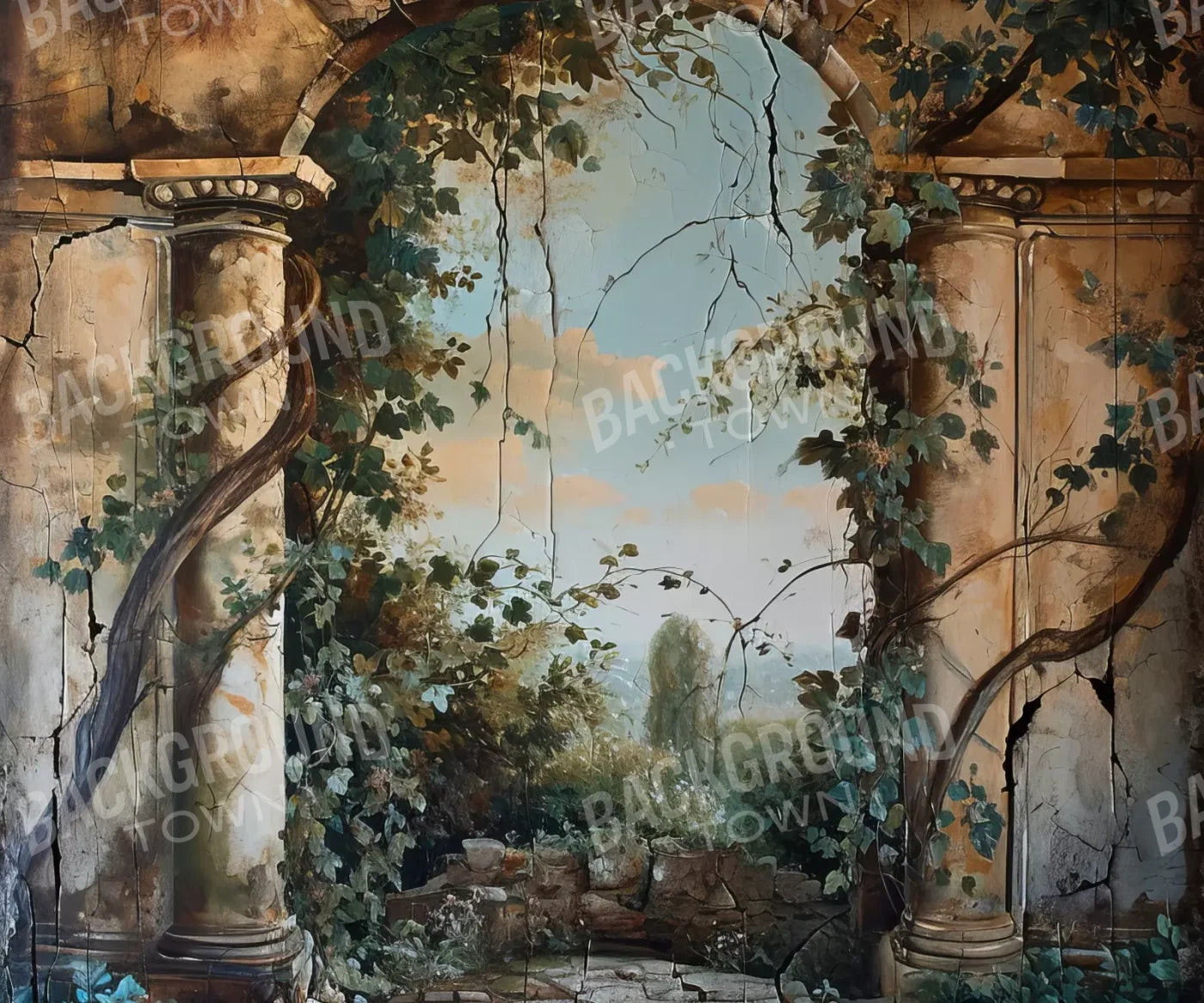 Overtaking Secret Garden 12’X10’ Ultracloth (144 X 120 Inch) Backdrop