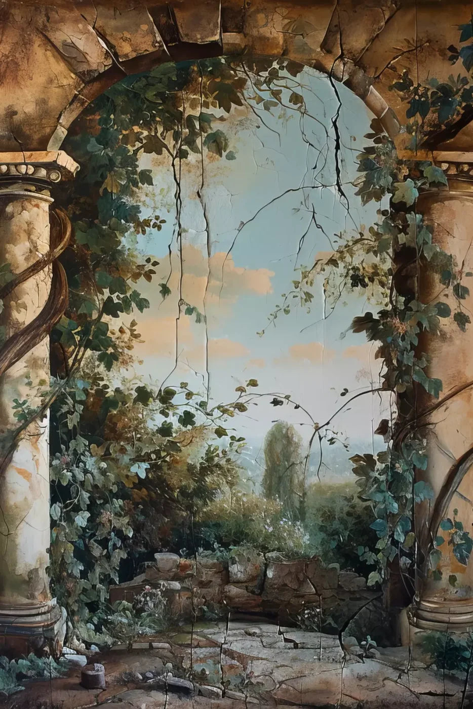 Overtaking Secret Garden 8’X12’ Ultracloth (96 X 144 Inch) Backdrop
