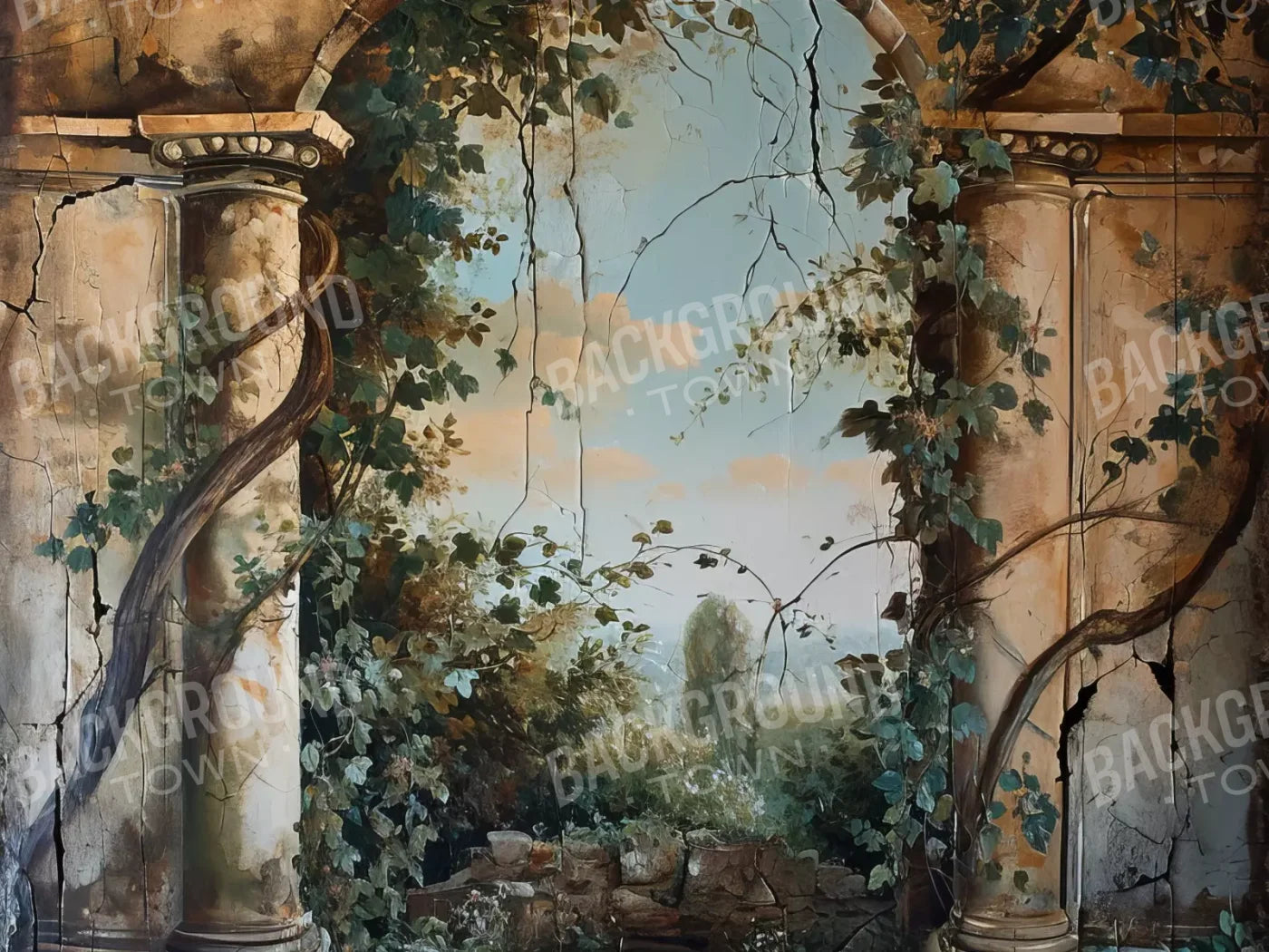 Overtaking Secret Garden 8’X6’ Fleece (96 X 72 Inch) Backdrop