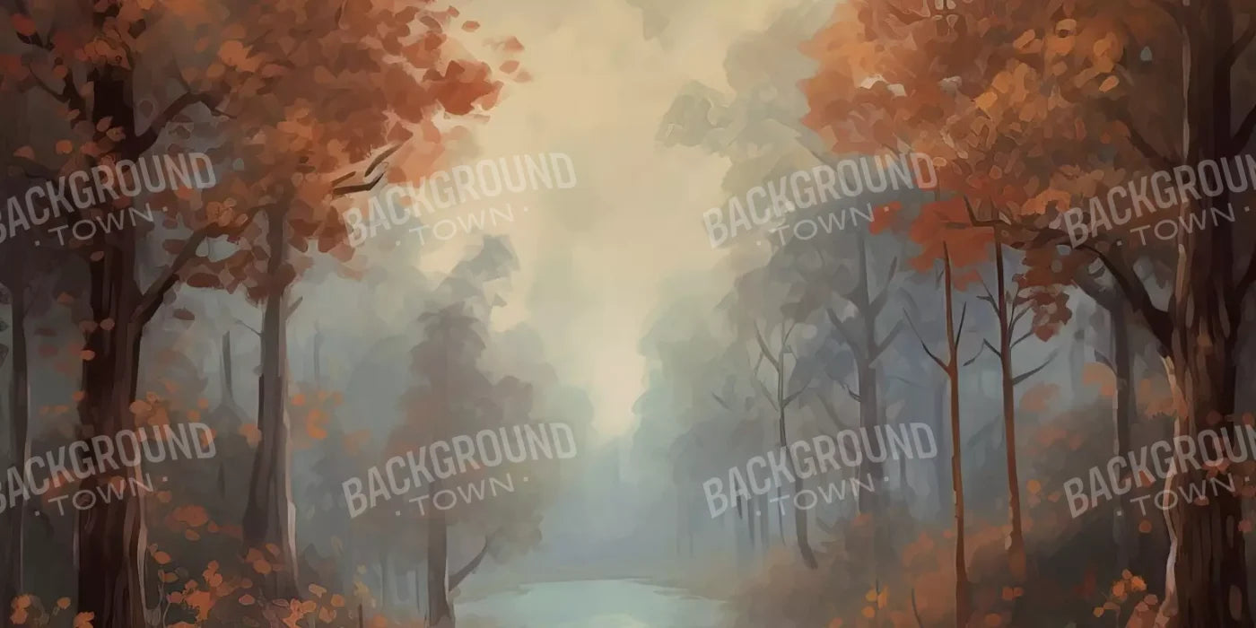 Painted Autumn Clearing 20’X10’ Ultracloth (240 X 120 Inch) Backdrop