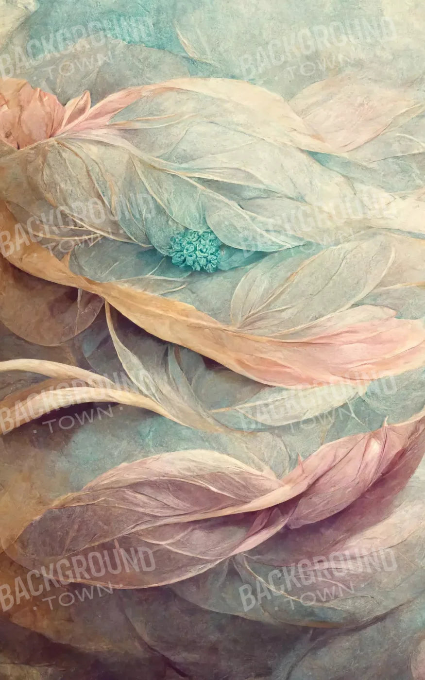 Painted Feathers 9X14 Ultracloth ( 108 X 168 Inch ) Backdrop