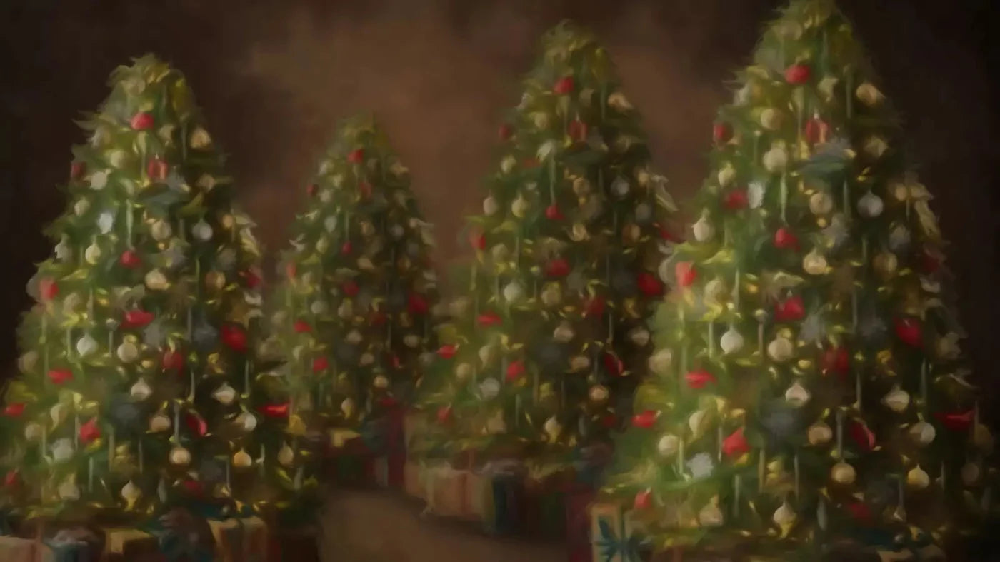 Painted Trees 14X8 Ultracloth ( 168 X 96 Inch ) Backdrop