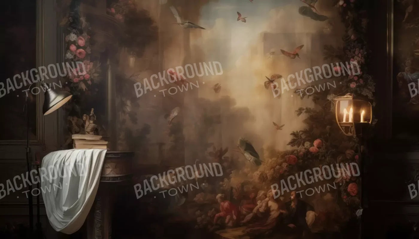 Painting In The Office 14’X8’ Ultracloth (168 X 96 Inch) Backdrop