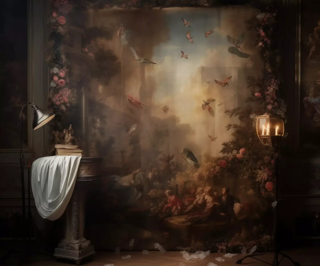 Painting In The Office 5’X4’2 Fleece (60 X 50 Inch) Backdrop