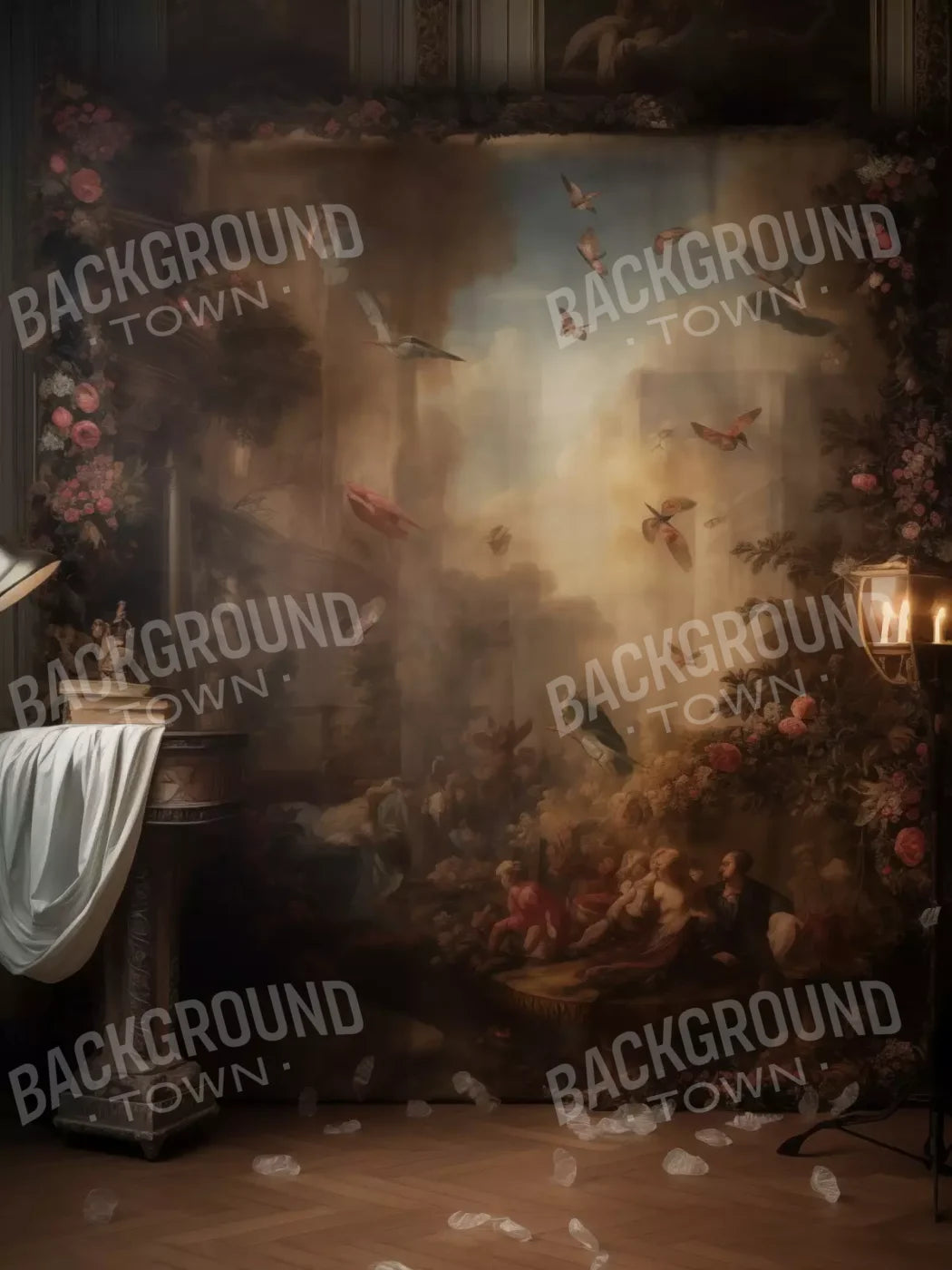 Painting In The Office 6’X8’ Fleece (72 X 96 Inch) Backdrop