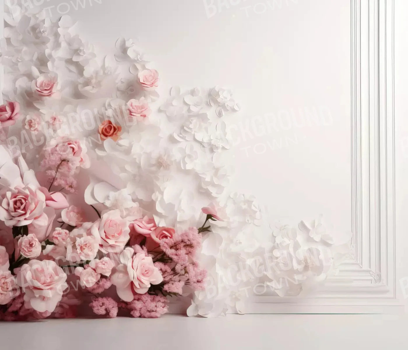 Paper Flower Wall 12X10 Ultracloth ( 144 X 120 Inch ) Backdrop