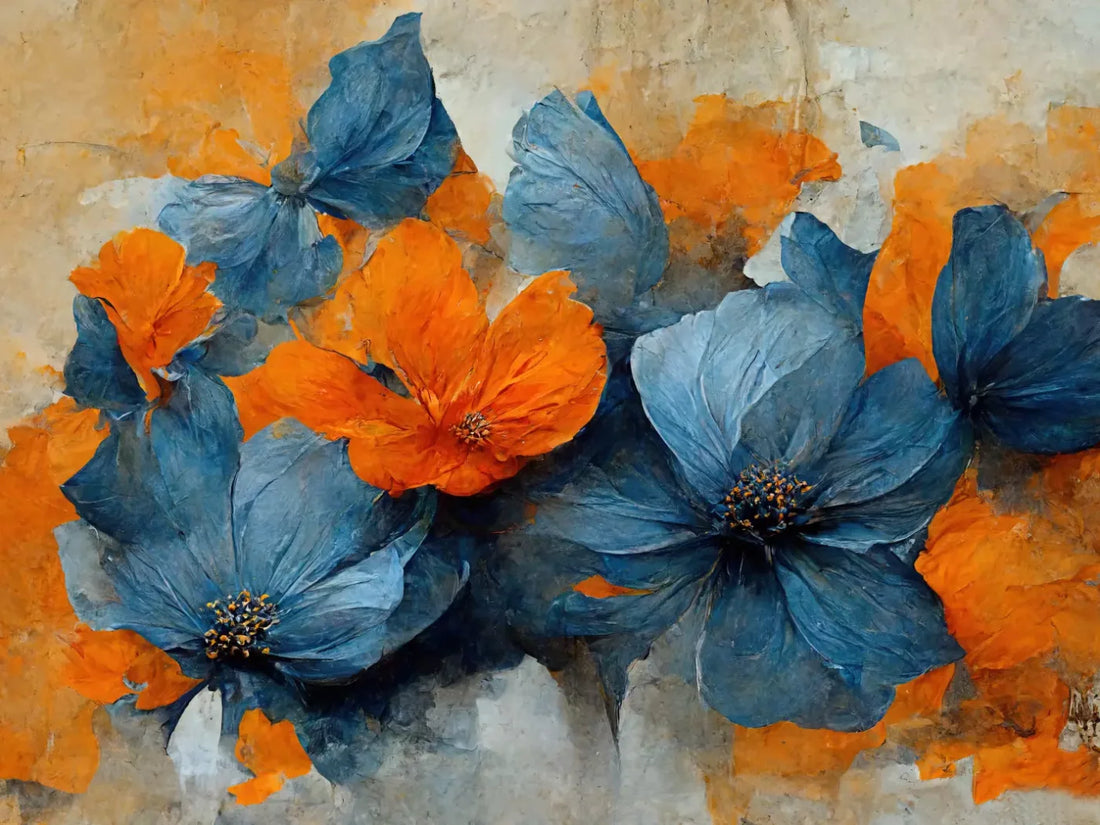 Paper Flowers 68X5 Fleece ( 80 X 60 Inch ) Backdrop