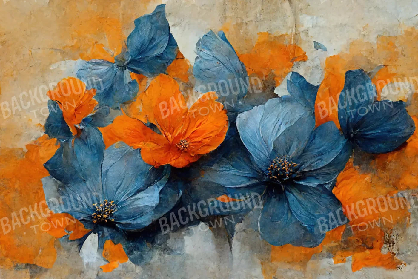 Paper Flowers 8X5 Ultracloth ( 96 X 60 Inch ) Backdrop