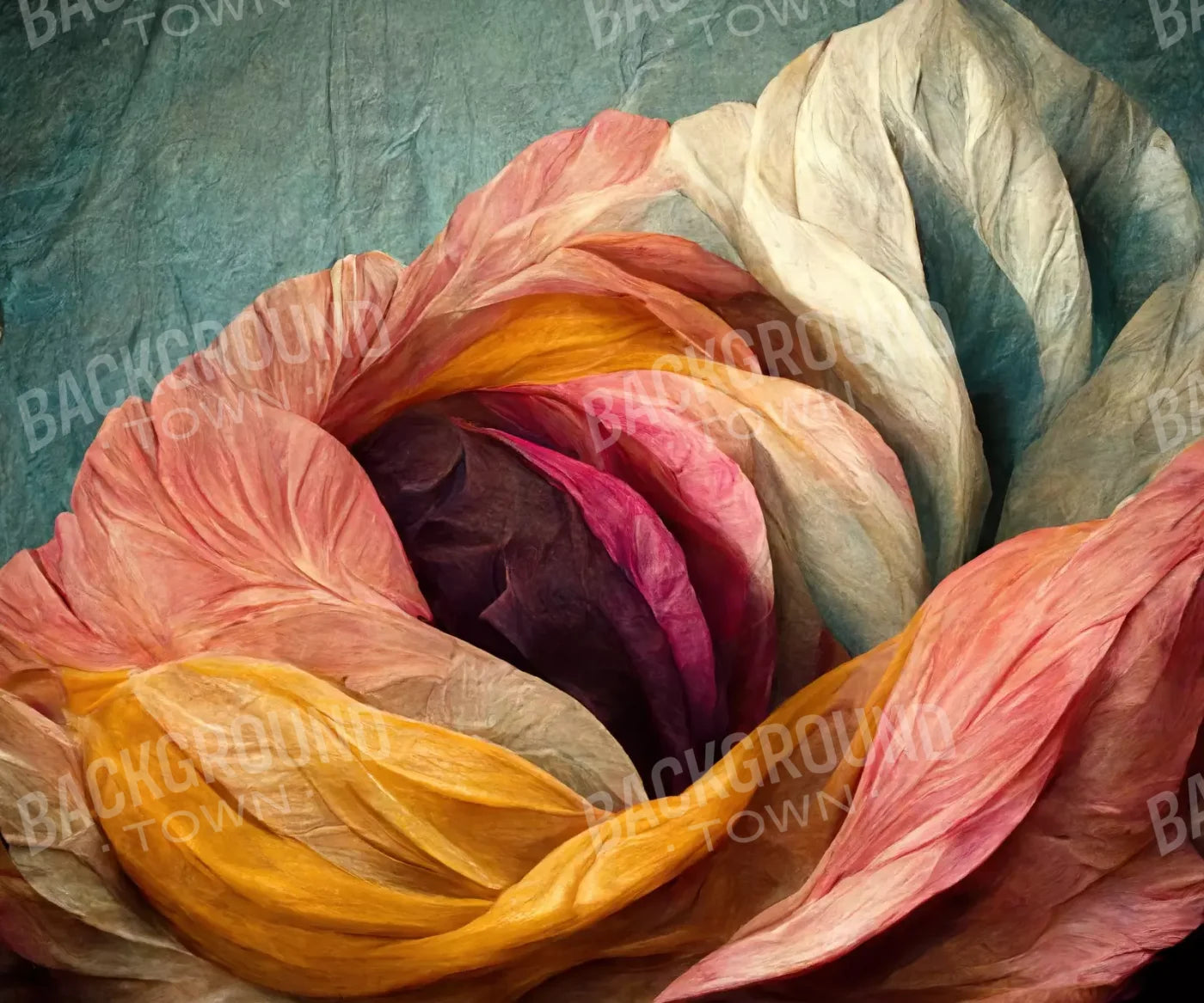 Parachute Petals 5X42 Fleece ( 60 X 50 Inch ) Backdrop