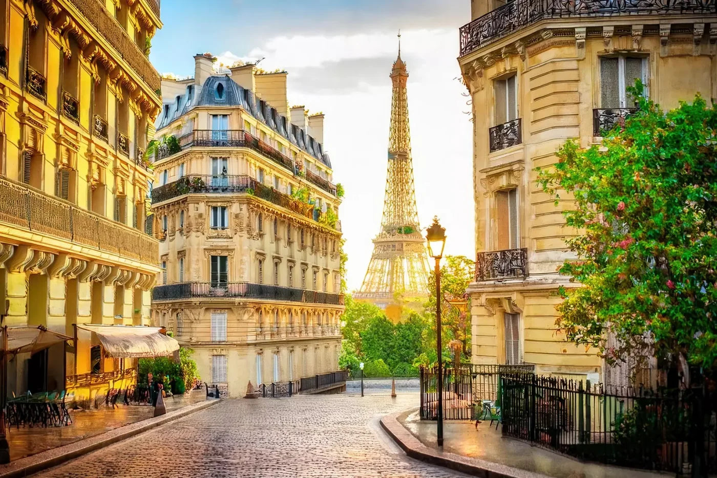 Paris Street Corner 12’x8’ UltraCloth (144 x 96 inch) Backdrop
