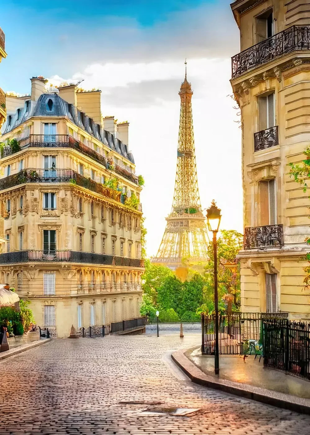 Paris Street Corner 5’x7’ UltraCloth (60 x 84 inch) Backdrop
