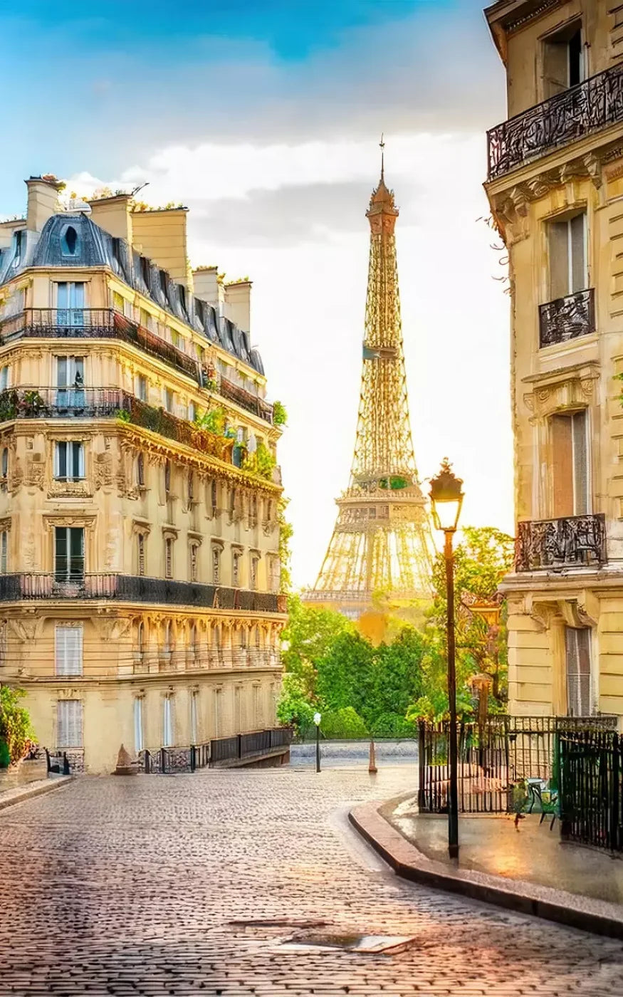 Paris Street Corner 5’x8’ UltraCloth (60 x 96 inch) Backdrop