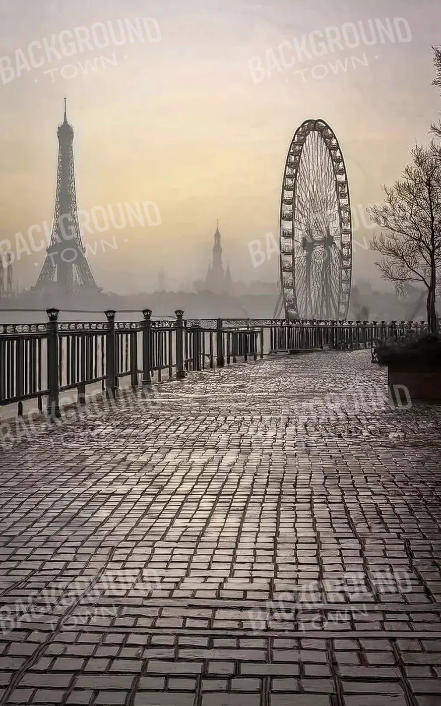 Evening View in Paris 5’x8’ UltraCloth (60 x 96 inch) Backdrop