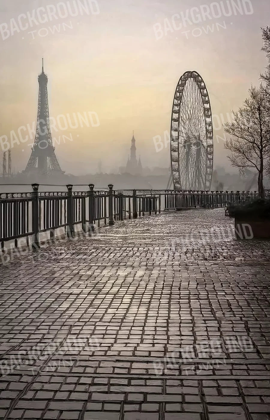 Evening View in Paris 9’x14’ UltraCloth (108 x 168 inch) Backdrop