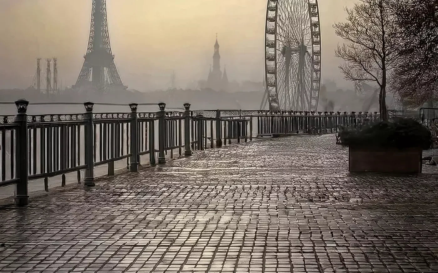 Evening View in Paris 8’x5’ UltraCloth (96 x 60 inch) Backdrop