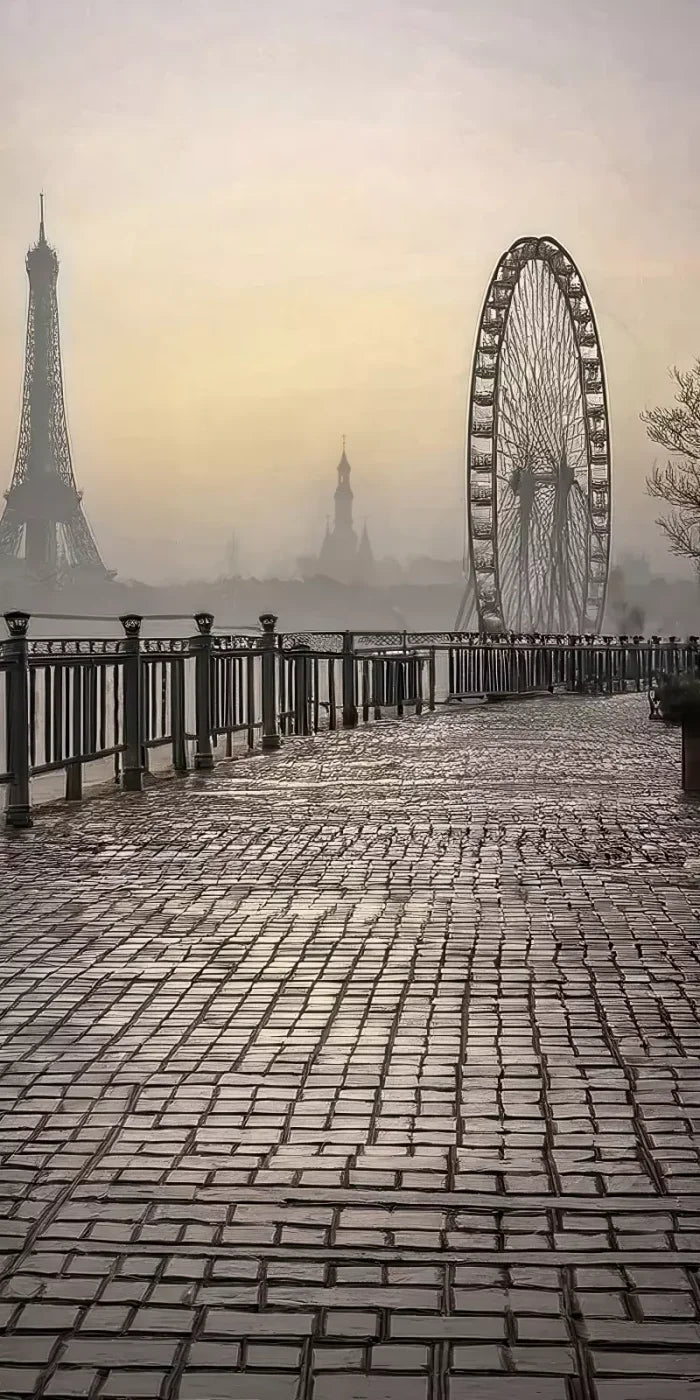 Evening View in Paris 8’x16’ UltraCloth (96 x 192 inch) Backdrop