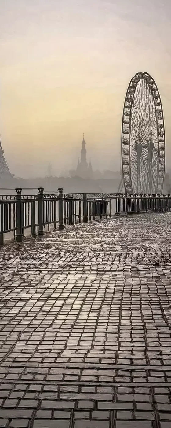 Evening View in Paris 8’x20’ UltraCloth (96 x 240 inch) Backdrop