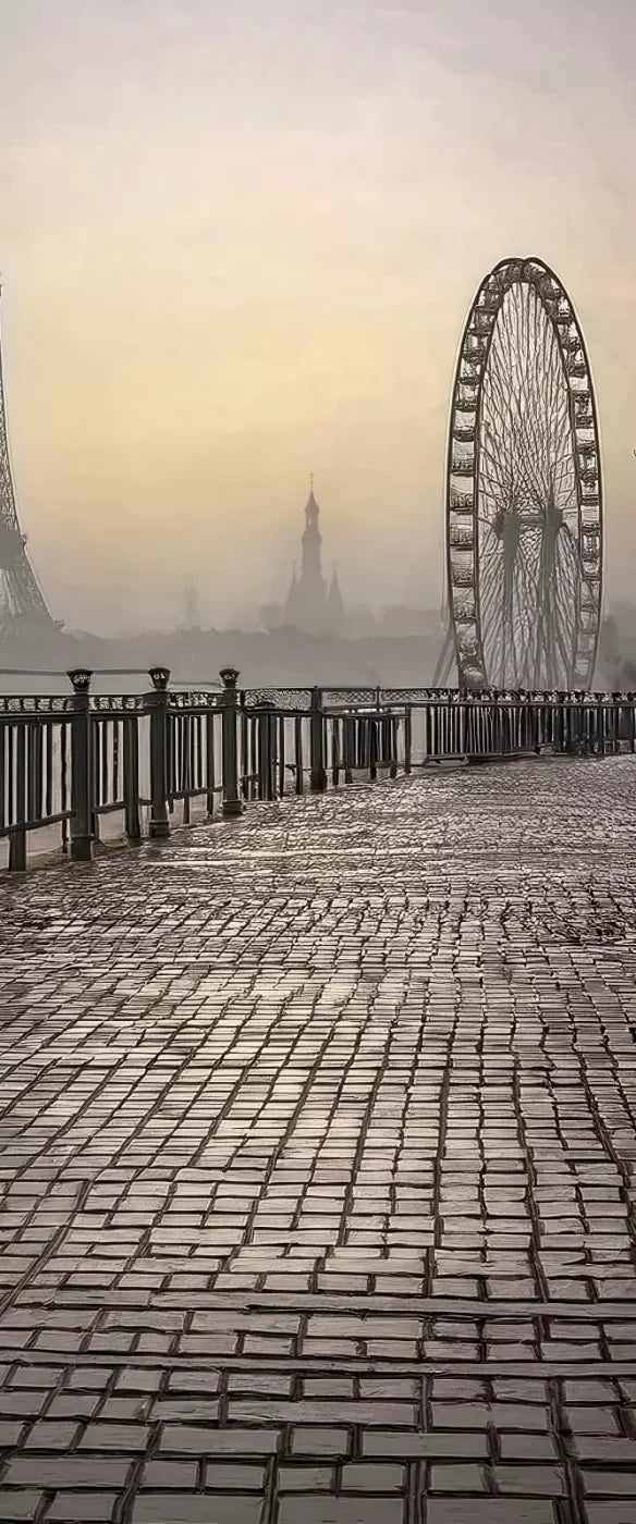 Evening View in Paris 5’x12’ UltraCloth for Westcott X-Drop (60 x 144 inch) Backdrop