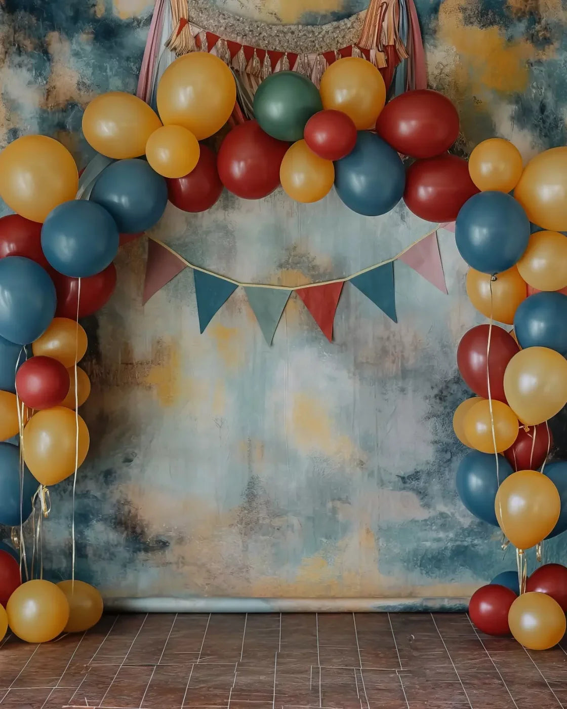 Party Arch 8’X10’ Fleece (96 X 120 Inch) Backdrop