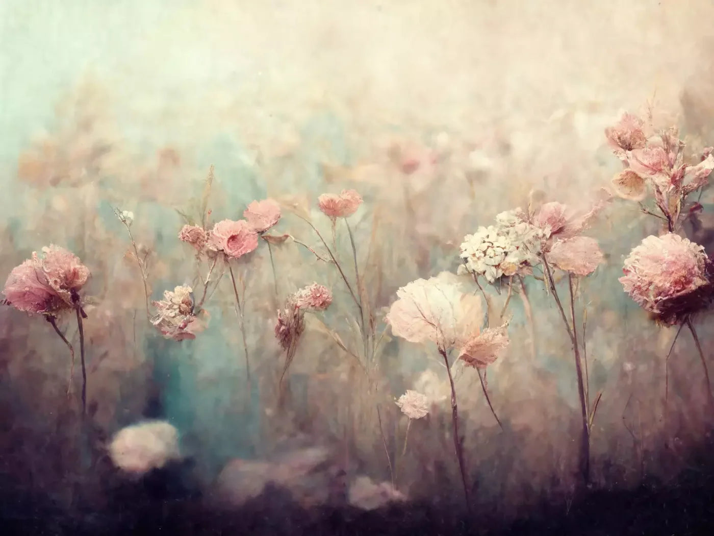 Pastel Fields 10X8 Fleece ( 120 X 96 Inch ) Backdrop