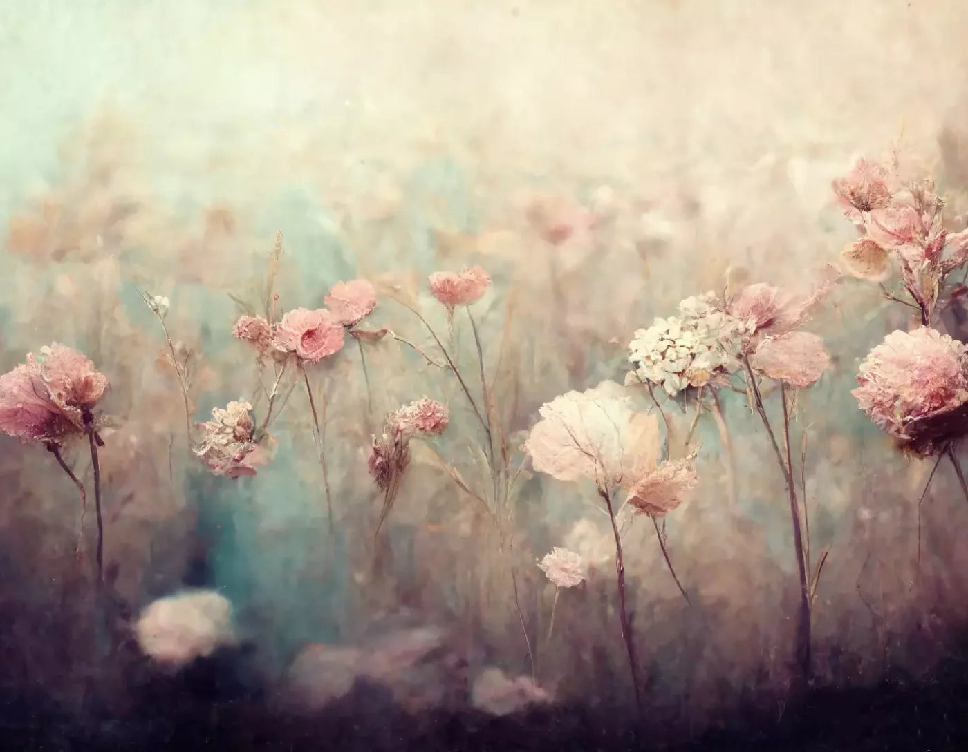 Pastel Fields 8X6 Fleece ( 96 X 72 Inch ) Backdrop