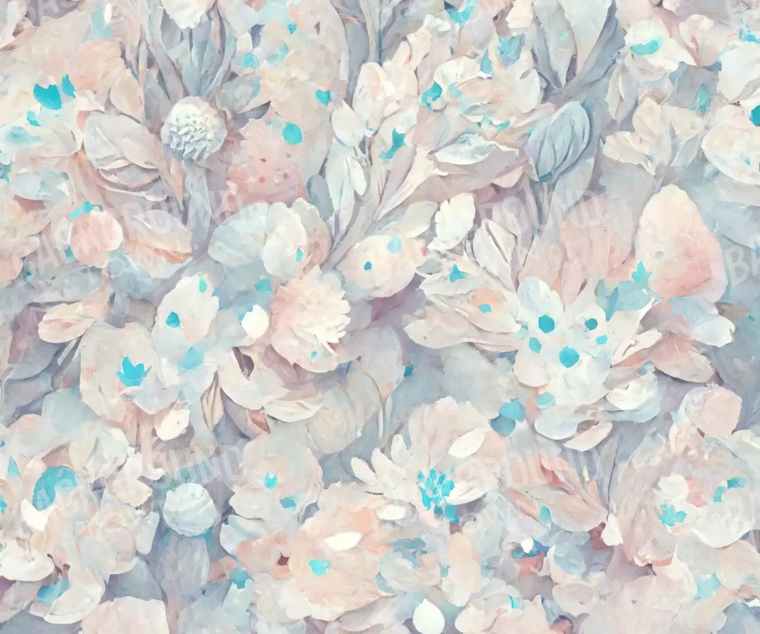 Pastel Floral 5’X4’2’ Fleece (60 X 50 Inch) Backdrop