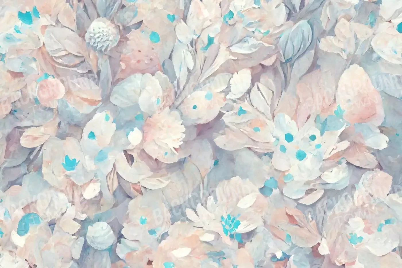 Pastel Floral 8’X5’ Ultracloth (96 X 60 Inch) Backdrop