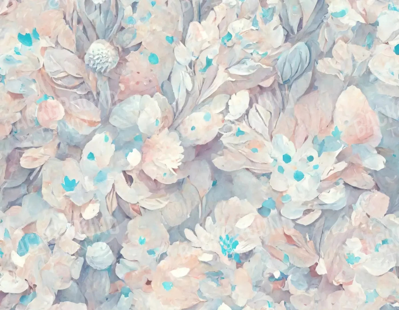 Pastel Floral 8’X6’ Fleece (96 X 72 Inch) Backdrop