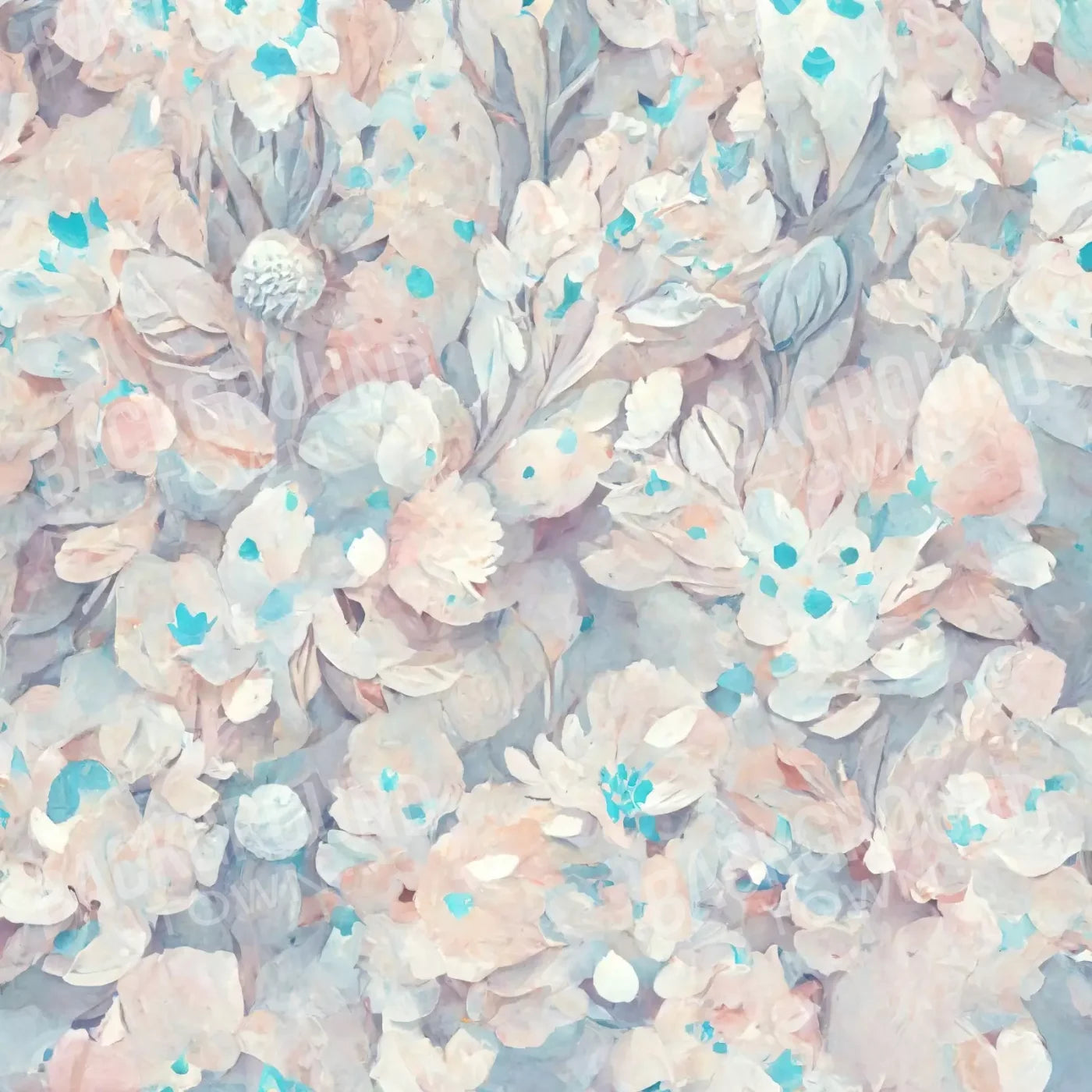 Pastel Floral 8’X8’ Fleece (96 X Inch) Backdrop