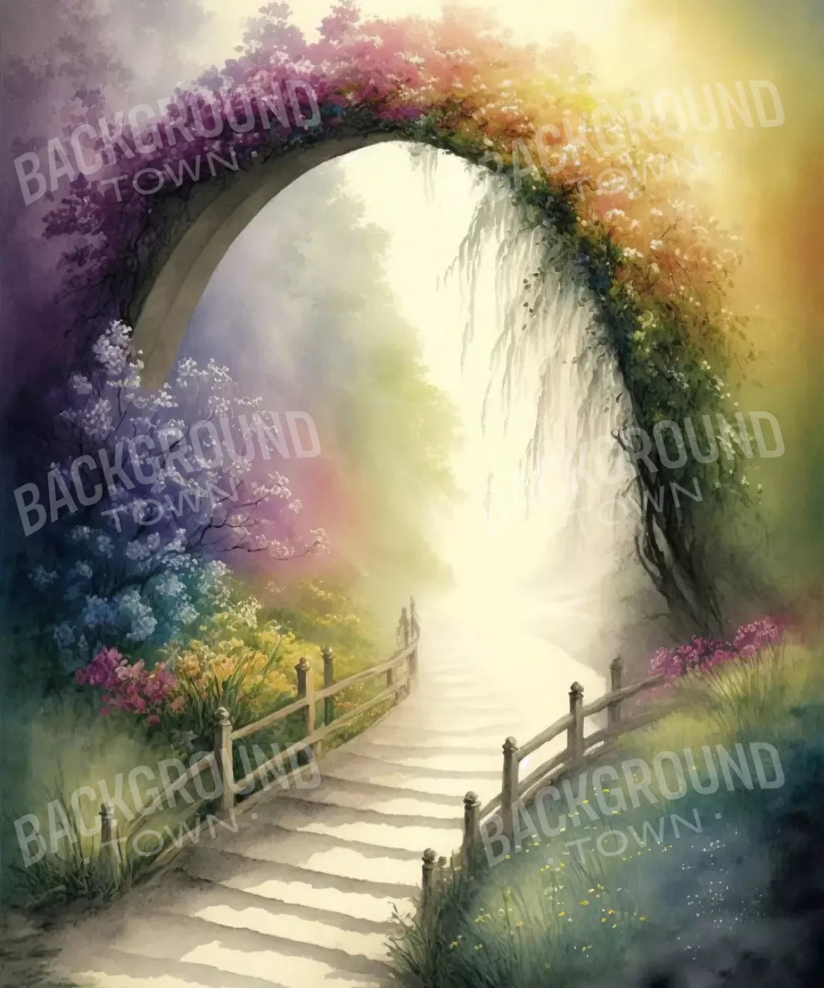 Multi-Color Easter Backdrop for Photography