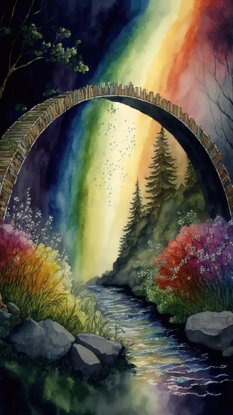 Pastel Floral Arch Dark 8’X14’ Ultracloth (96 X 168 Inch) Backdrop